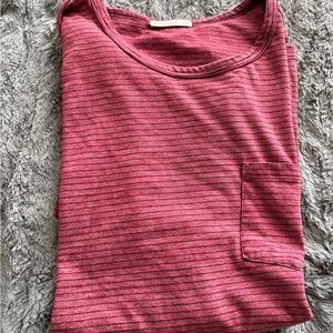 Marine Layer Burgundy Striped Tee ML worn once
